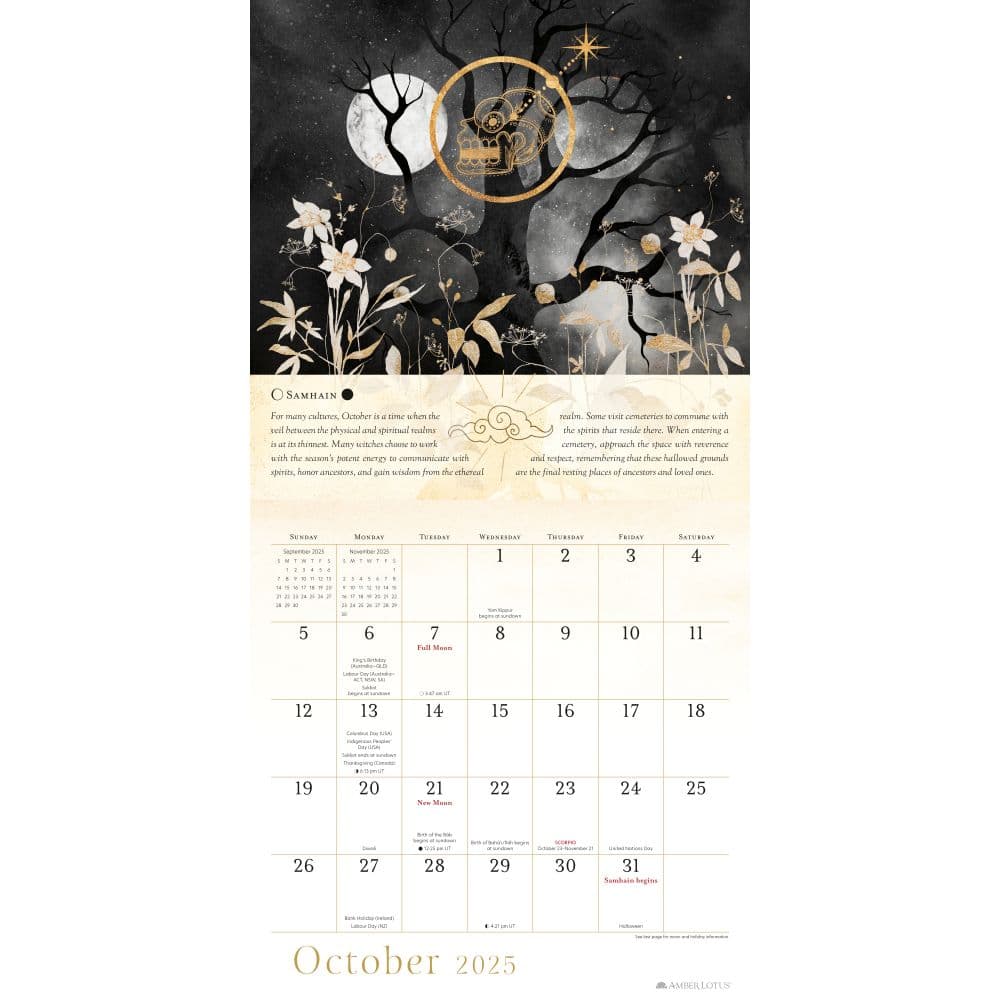 Year of the Witch 2025 Wall Calendar Third Alternate Image