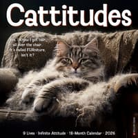 image Cattitudes 2026 Wall Calendar Main Image