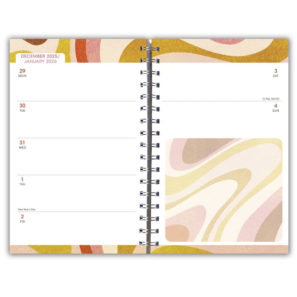 Designer Groovy Swirls Weekly 2026 Planner Third Alternate Image