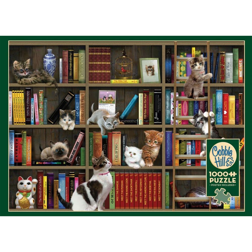 Kitty Librarians 1000 Piece Puzzle Main Image