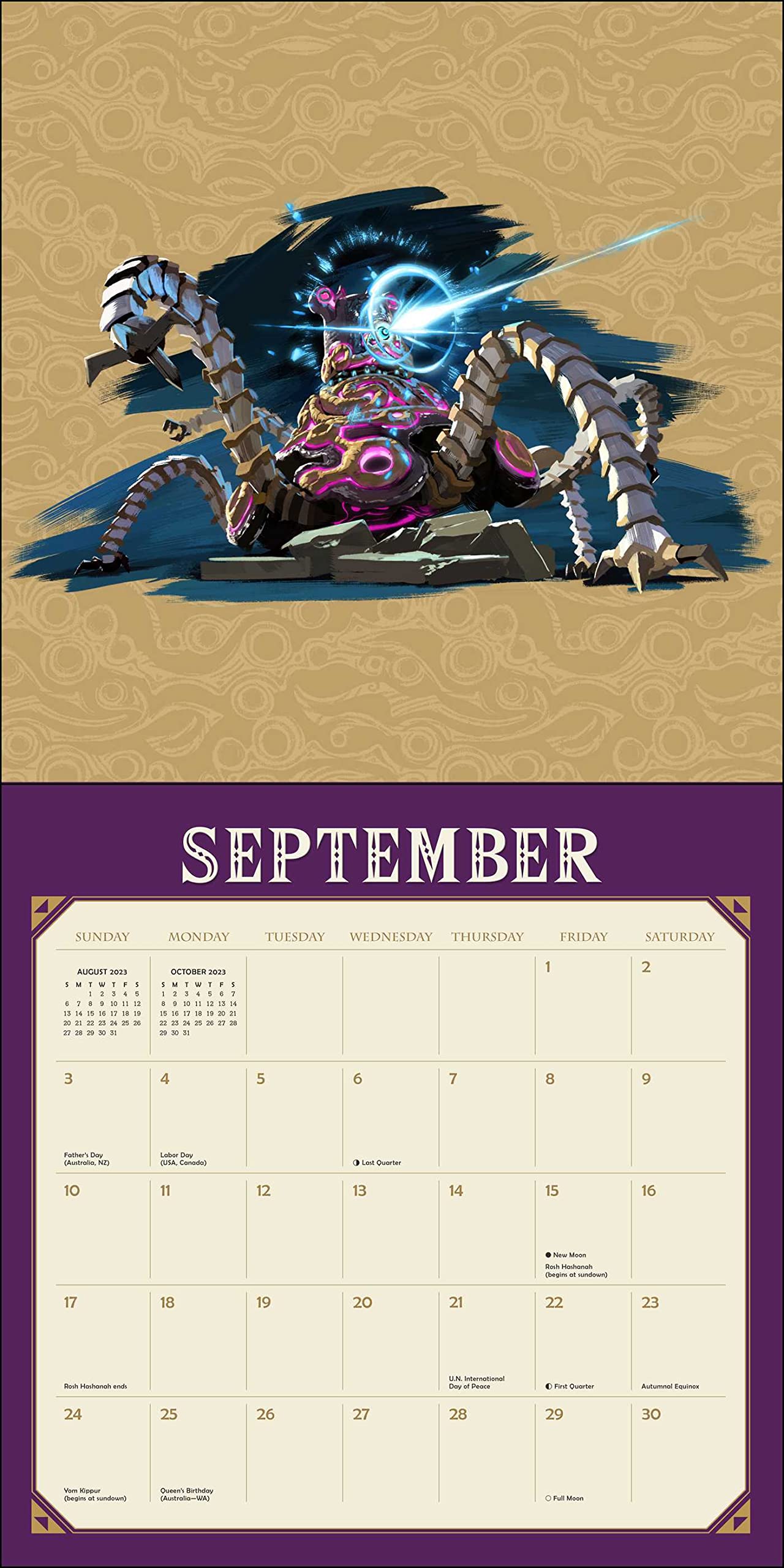Zelda 2023 Calendar Legend Of Zelda Breath Of The Wild 2023 Wall Calendar - Calendars.com