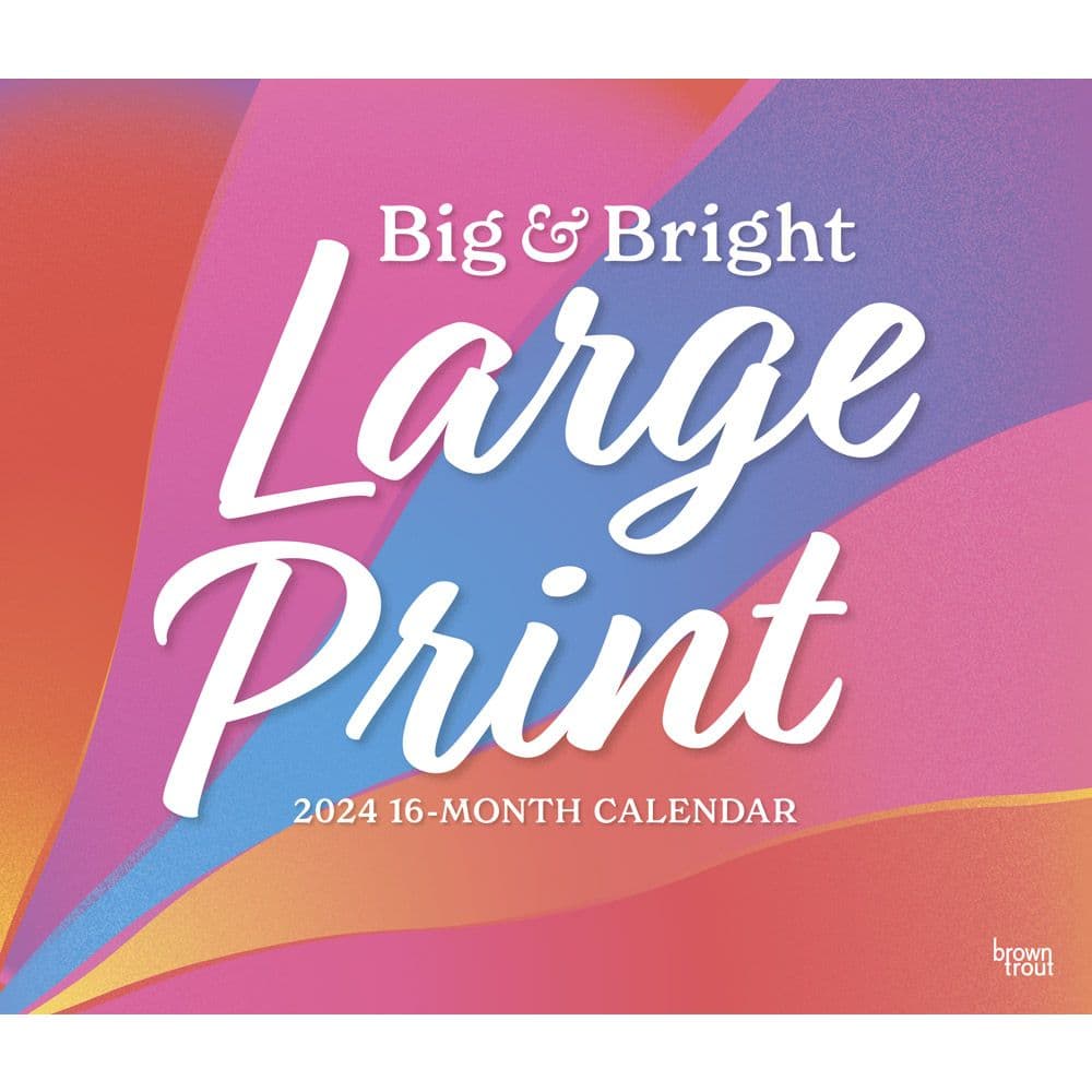 Big and Bright Large Print Deluxe 2024 Wall Calendar Main Image