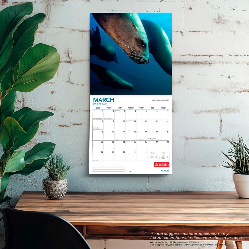 Wildlife 2026 Wall Calendar Fourth Alternate Image