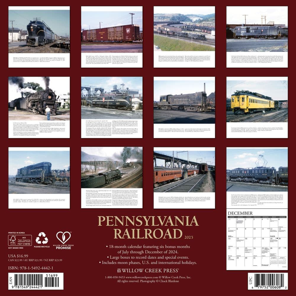 Pennsylvania Railroad 2025 Wall Calendar First Alternate Image width=&quot;1000&quot; height=&quot;1000&quot;