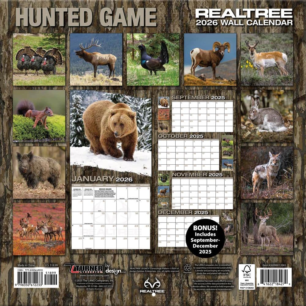 Realtree Hidden Hunter 2026 Wall Calendar_ALT3