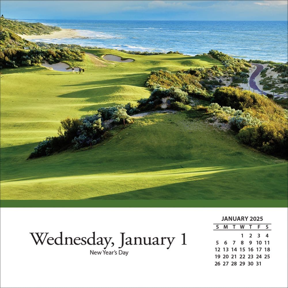 Golf Courses 2025 Desk Calendar First Alternate Image