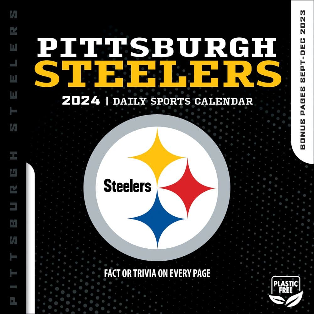 NFL Pittsburgh Steelers 5.375' x 5.375' x 1.5' 2024 Box Calendar