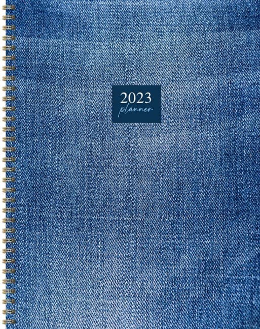 TF Publishing Denim 2023 Large Daily Weekly Monthly Planner