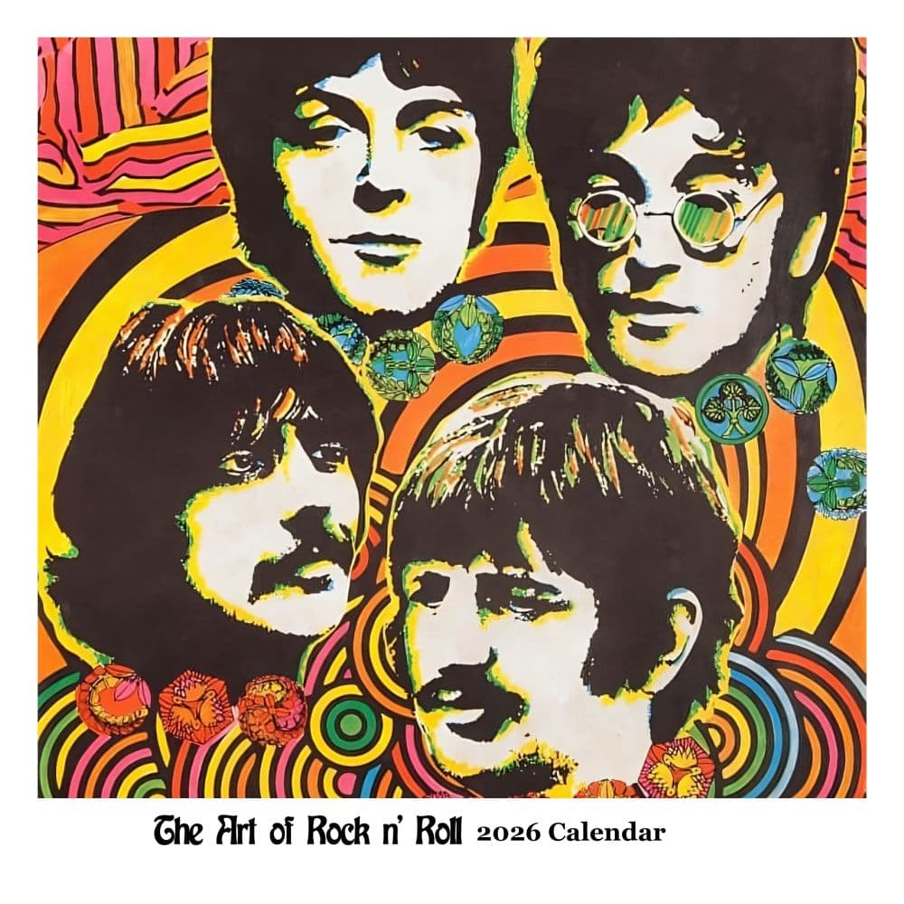 Art Of Rock And Roll Square 2026 Wall Calendar Main Product Image