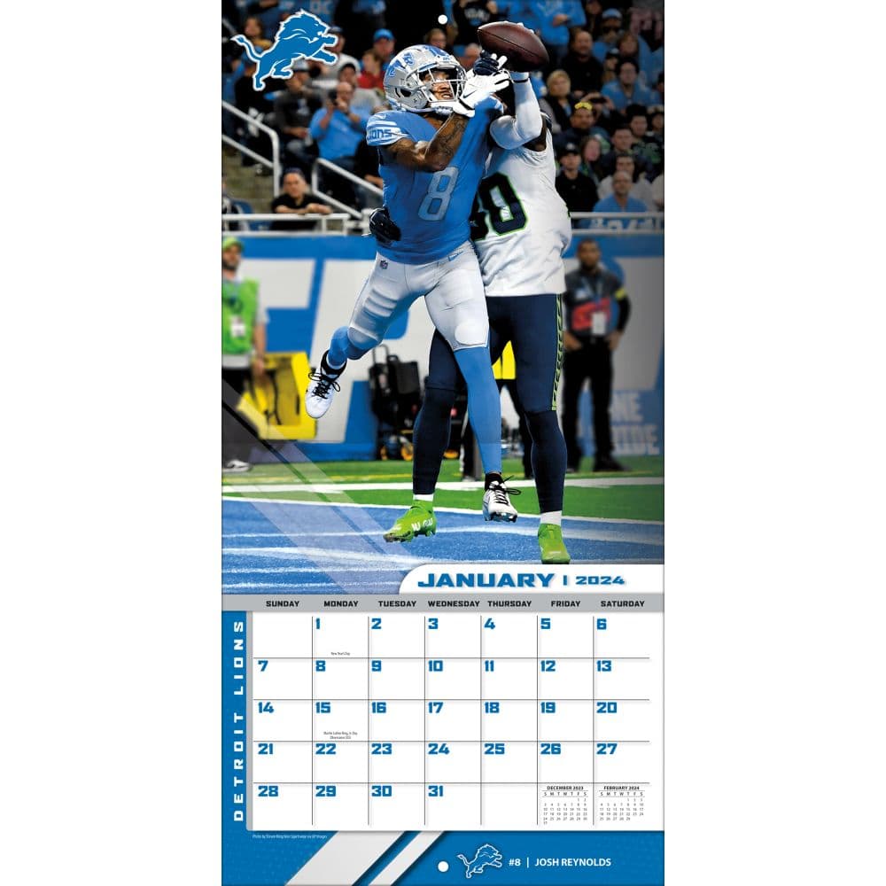 Detroit Lions 2024 Wall Calendar