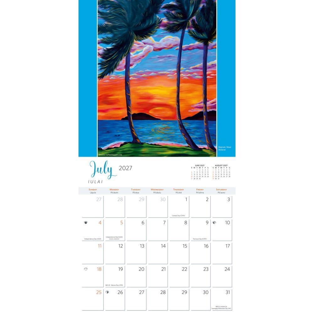 Experience Aloha 2027 Deluxe Wall Calendar Second Alternate Image