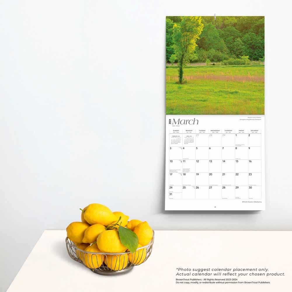 Oklahoma Wild and Scenic 2024 Wall Calendar