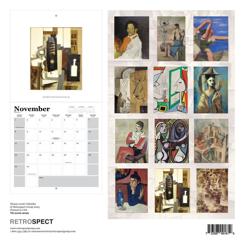 Picasso Square 2026 Wall Calendar First Alternate Image