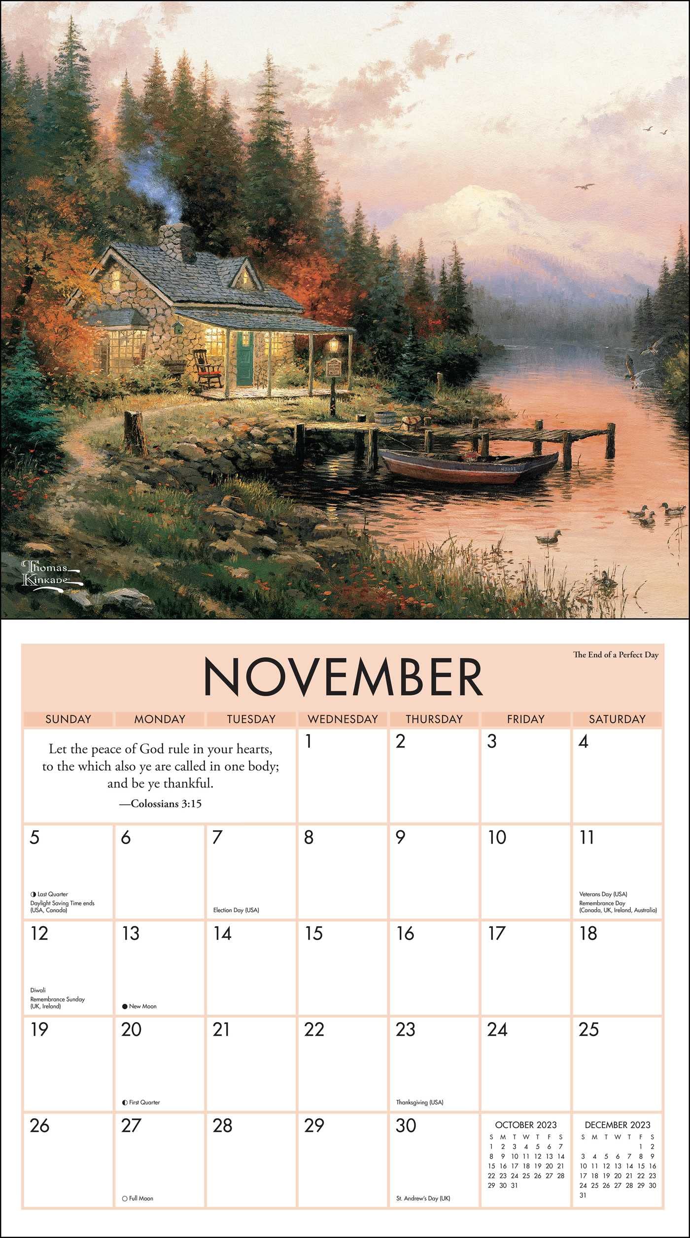 Kinkade Scripture 2023 Wall Calendar Calendars