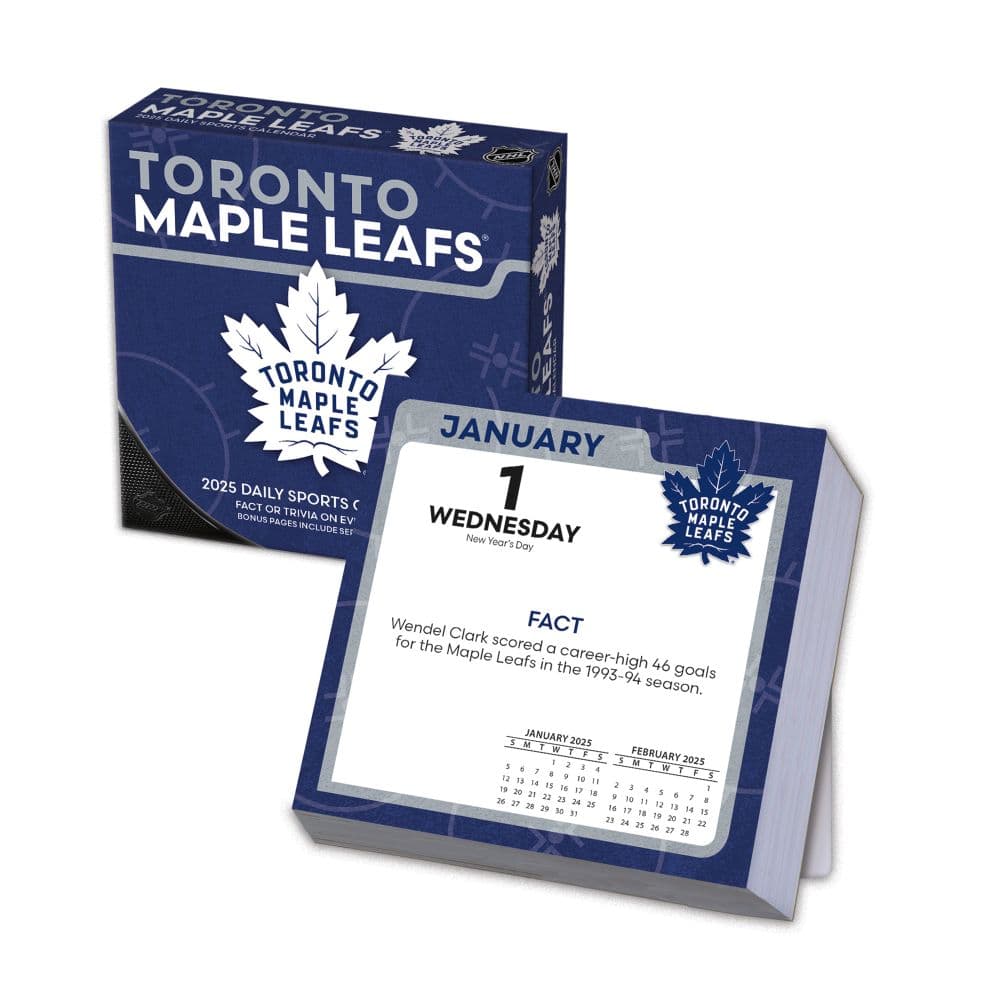 NHL Toronto Maple Leafs 2025 Desk Calendar