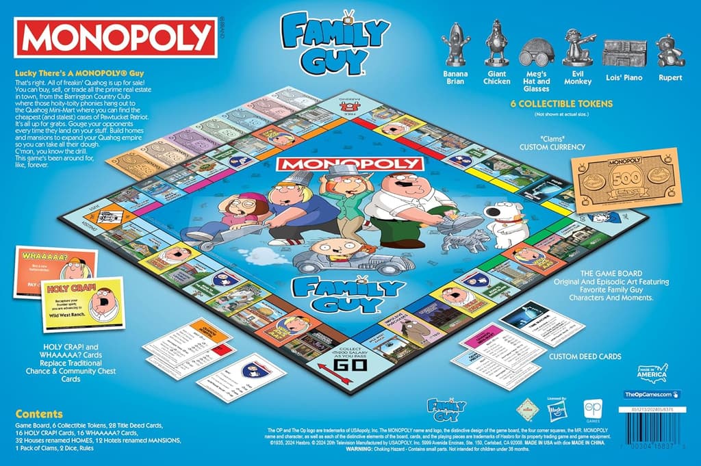 Monopoly Family Guy Board Game fig 3