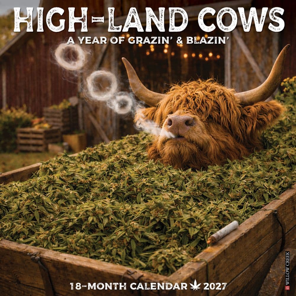 High-Land Cows 2027 Wall Calendar Main Product Image