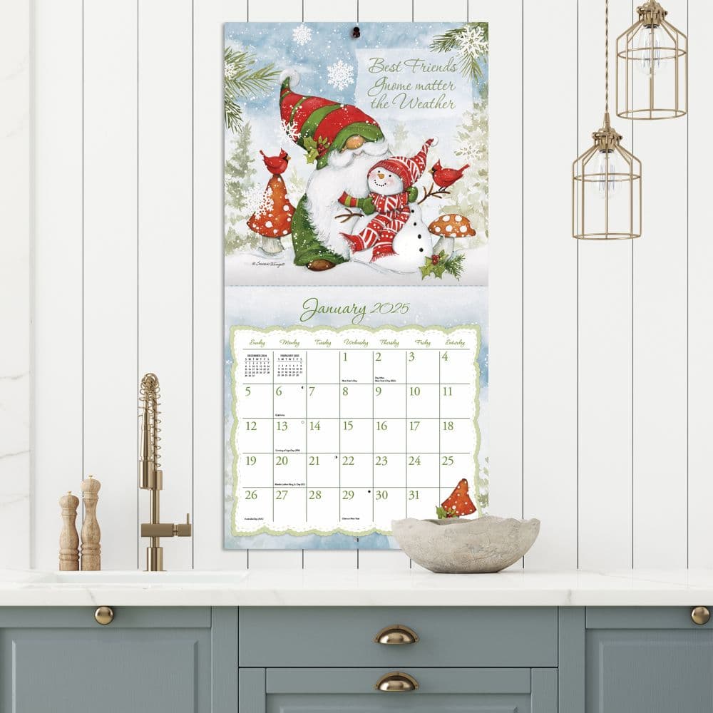 Gnomes by Susan Winget 2025 Wall Calendar Third Alternate Image width=&quot;1000&quot; height=&quot;1000&quot;