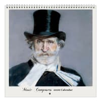 image Portraits Music Composers 2026 Wall Calendar