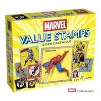 image Marvel Value Stamps 2026 Desk Calendar Main Product Image