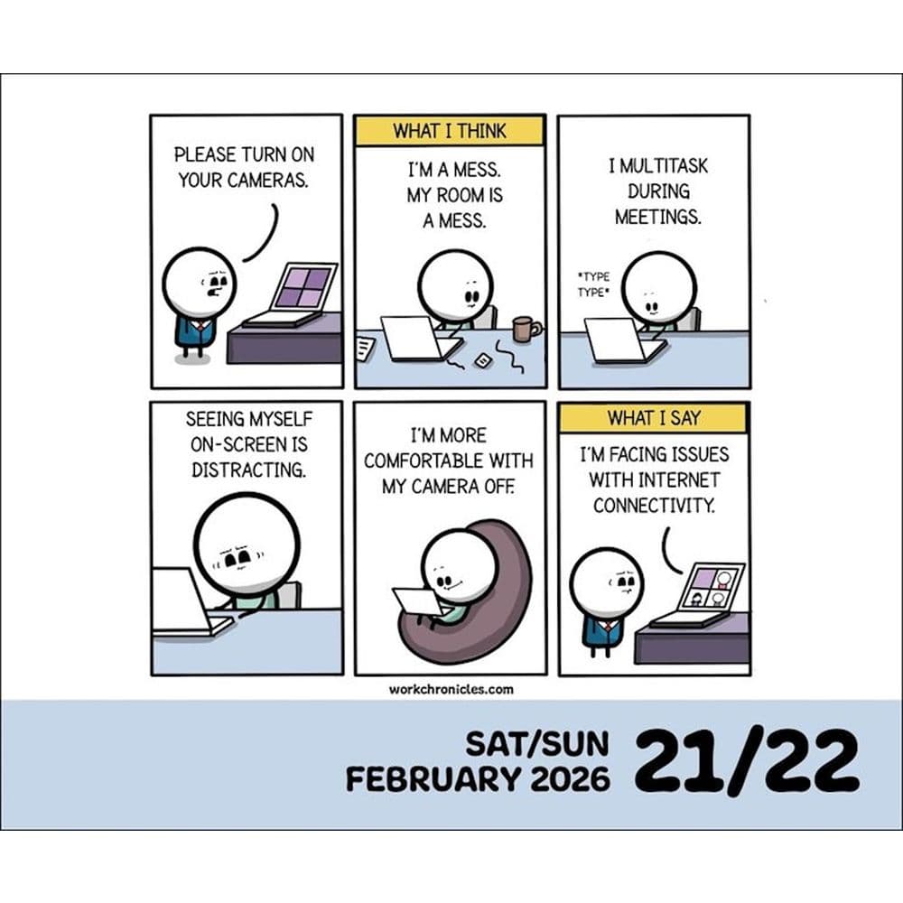 Work Chronicles 2026 Desk Calendar Third Alternate Image