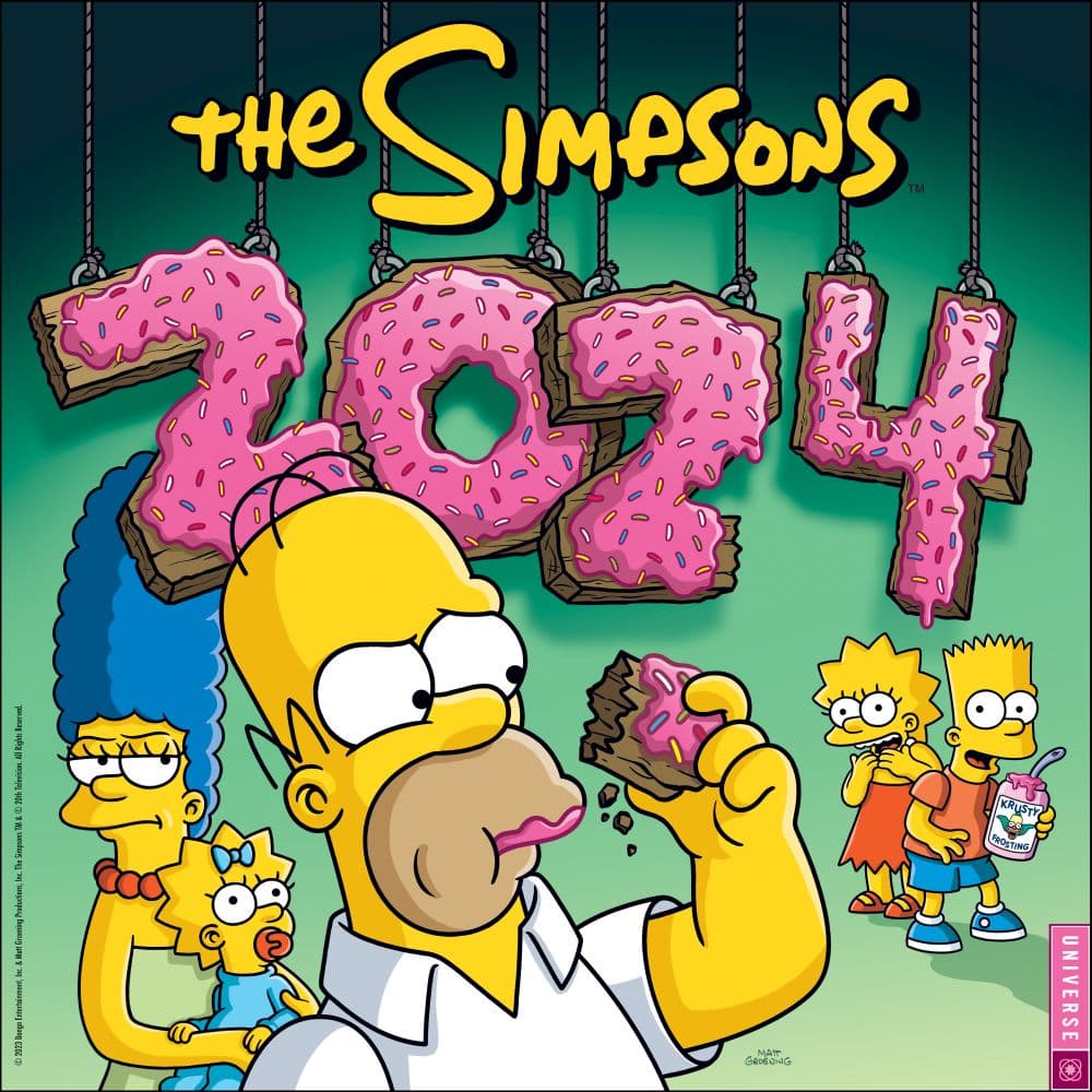 Simpsons 2024 Wall Calendar