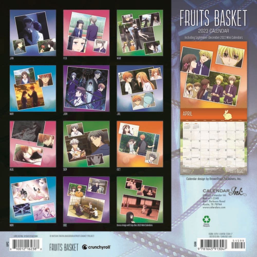 Fruits Basket 2023 Wall Calendar - Calendars.com