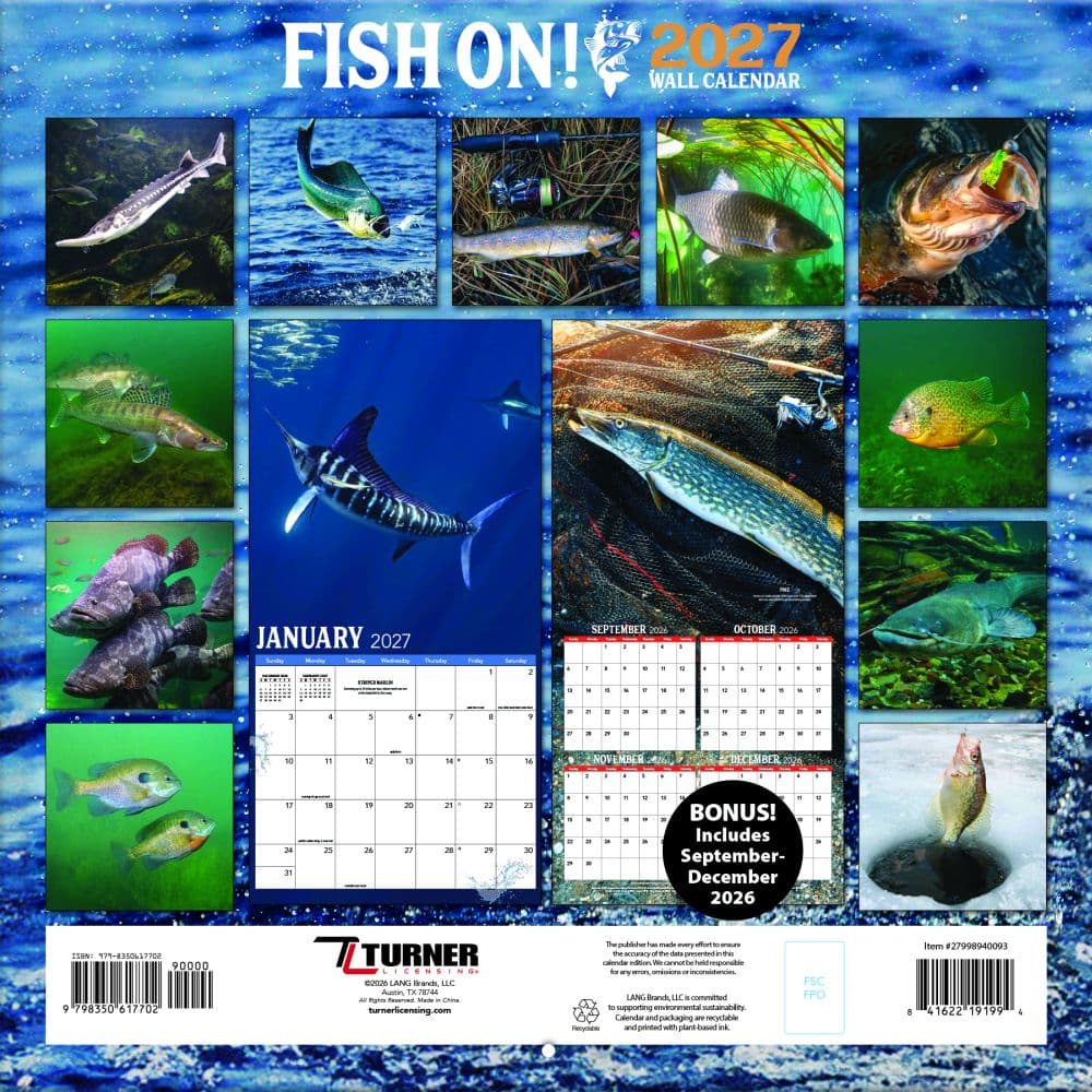 Fish On 2027 Wall Calendar First Alternate Image