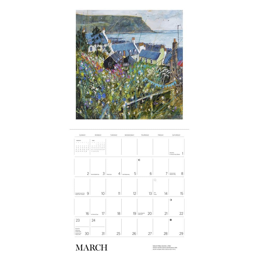 Scotland Phillips Art 2025 Wall Calendar