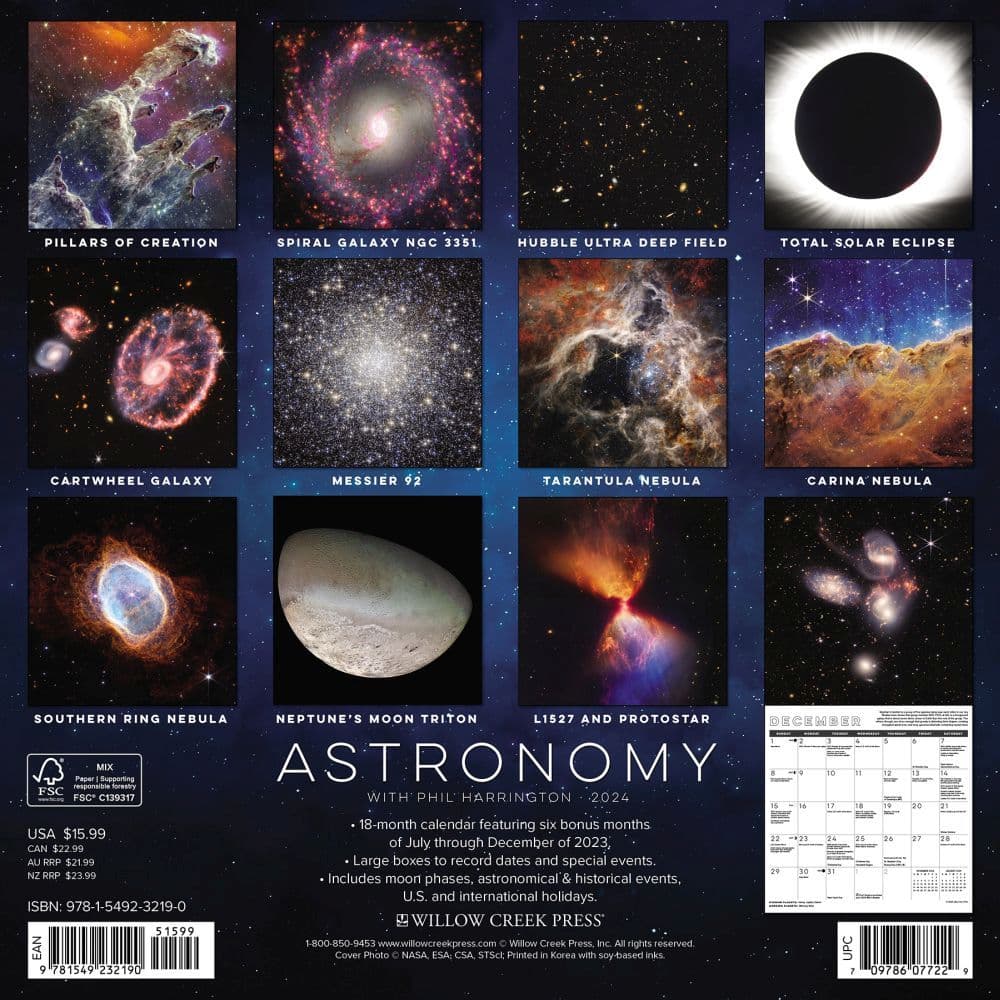 Astronomy 2024 Wall Calendar Alternate Image 1