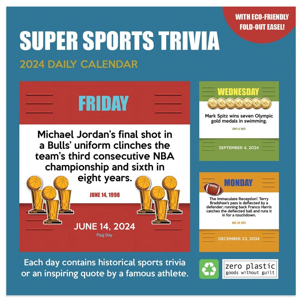 Sports Facts And Trivia 2024 Desk Calendar First Alternate Image width=&quot;1000&quot; height=&quot;1000&quot;