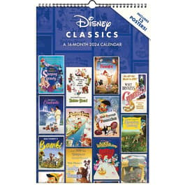 Disney Classic Posters 2024 Wall Calendar