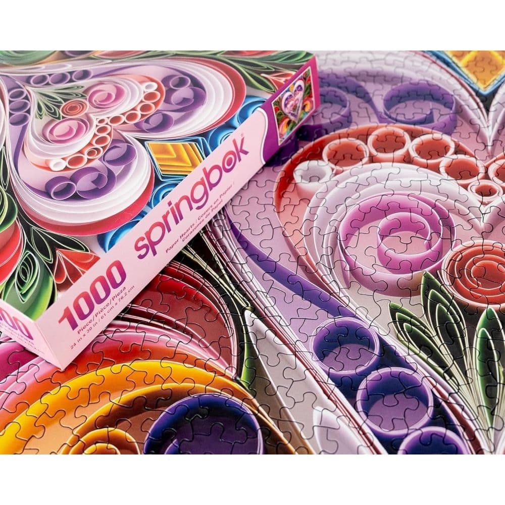 Paper Hearts 1000 Piece Puzzle Sixth Alternate Image