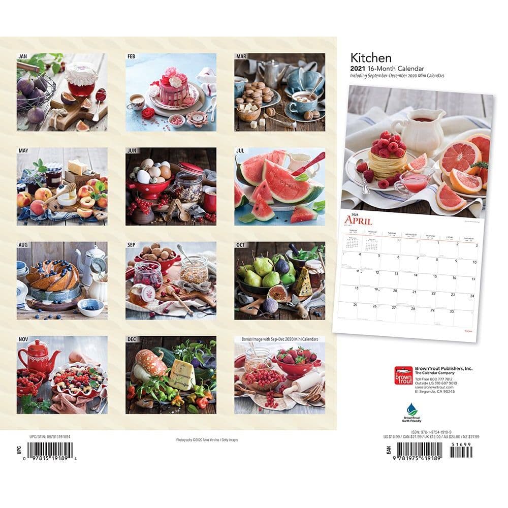 Kitchen Deluxe Wall Calendar - Calendars.com