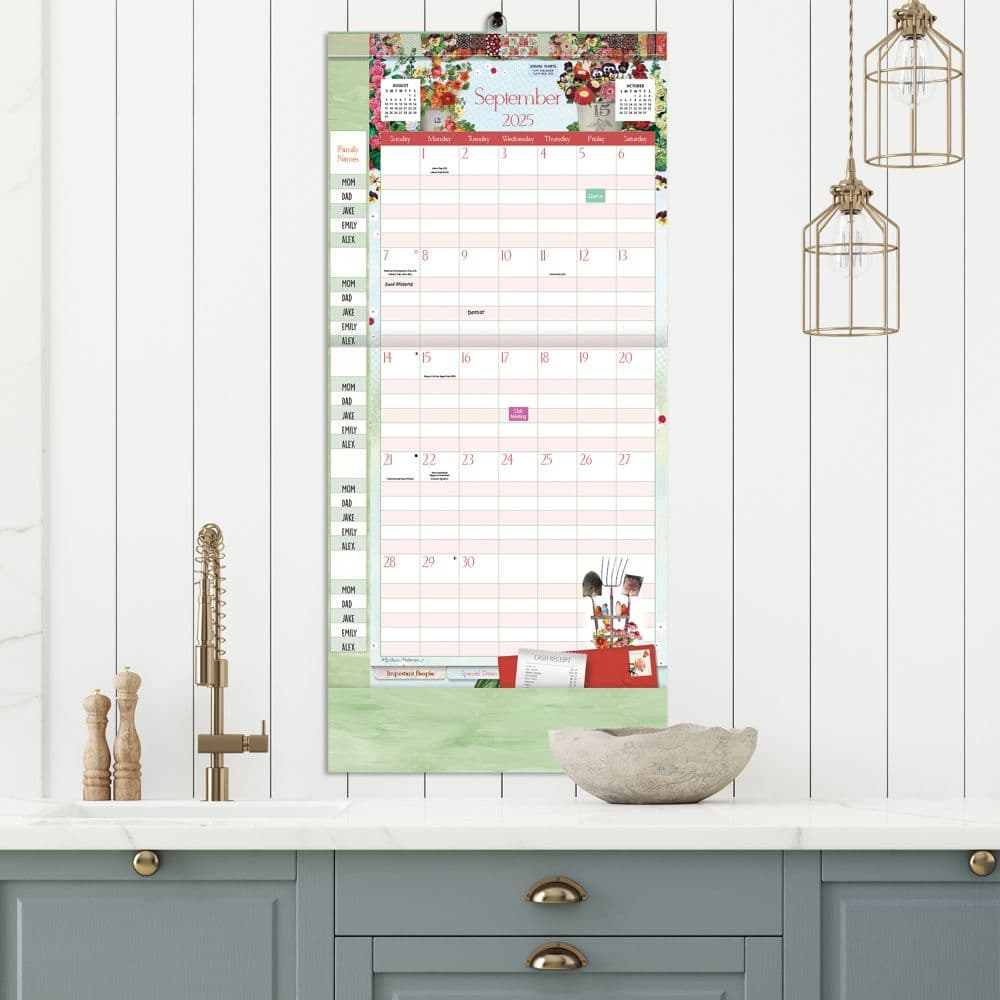 Botanical Gardens 2026 Plan It Plus Wall Calendar by Barbara Anderson Fifth Alternate Image