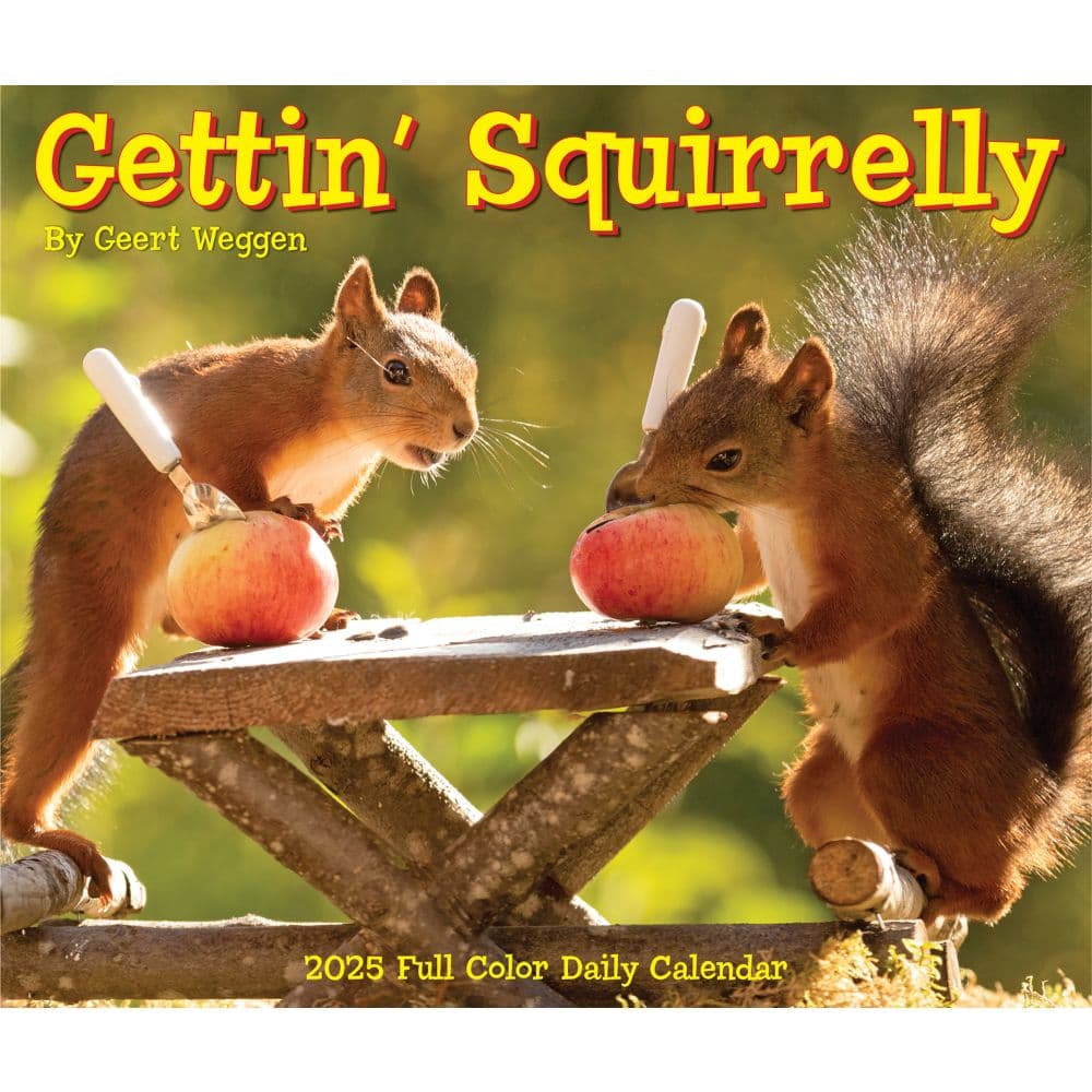 Getting Squirrelly 2025 Desk Calendar Main Product Image width=&quot;1000&quot; height=&quot;1000&quot;