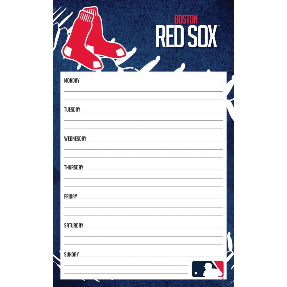 MLB Boston Red Sox Weekly Planner Main Image