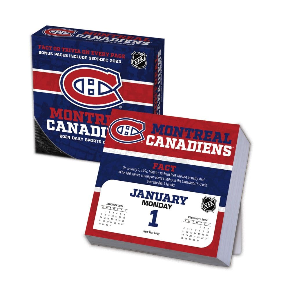 Montreal Canadiens 2025 Desk Calendar