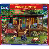 image Porch Puppies 1000 Piece Puzzle by P.D. Moreno Main Product Image