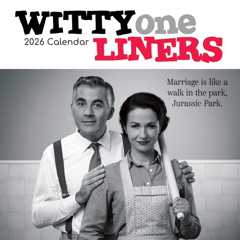 Witty One Liners 2026 Wall Calendar Main Image