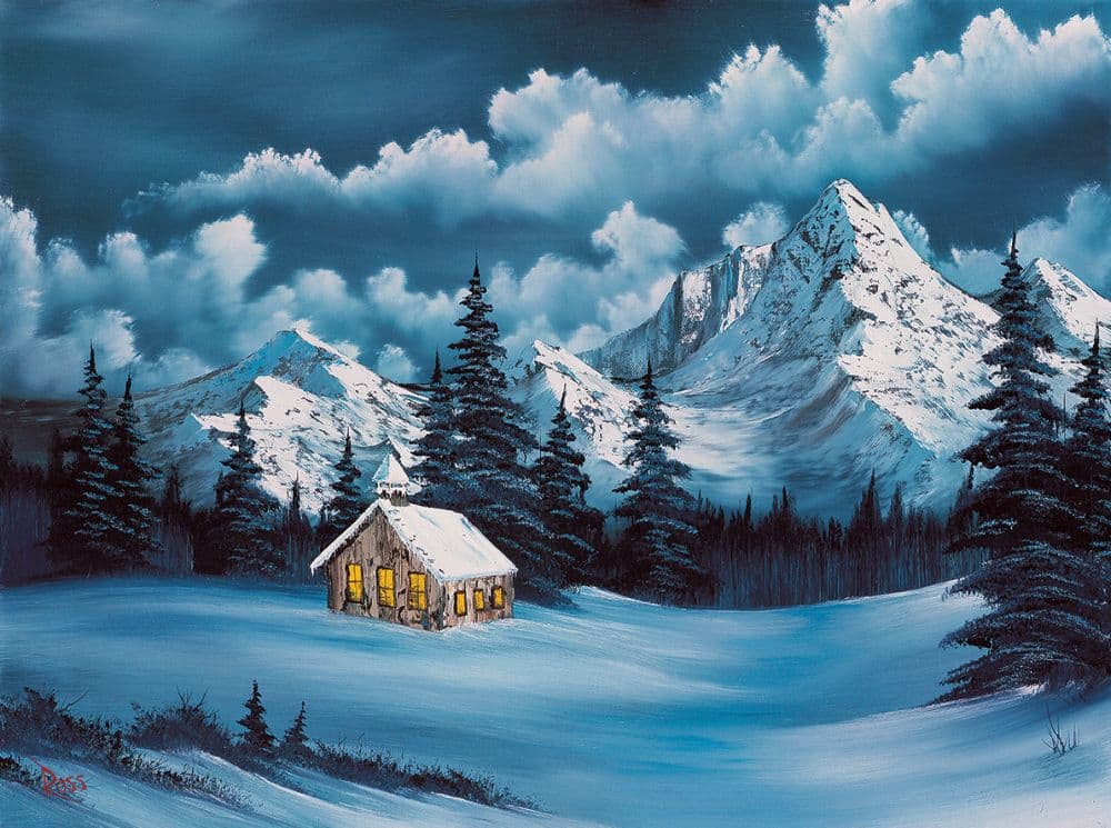 Bob Ross Winter Puzzle Alternate Image 1