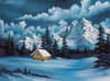image Bob Ross Winter Puzzle Alternate Image 1