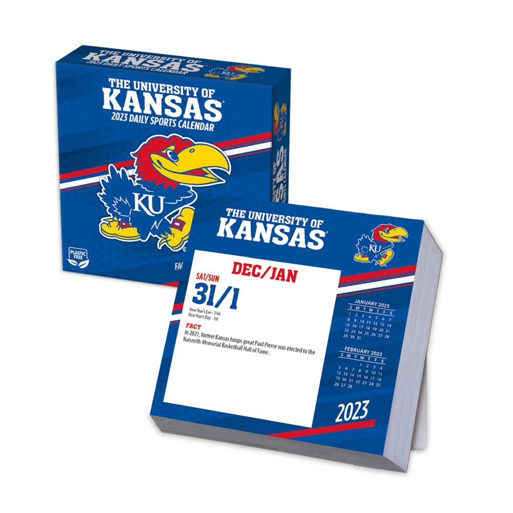 Turner Sports Kansas Jayhawks 2023 Desk Calendar