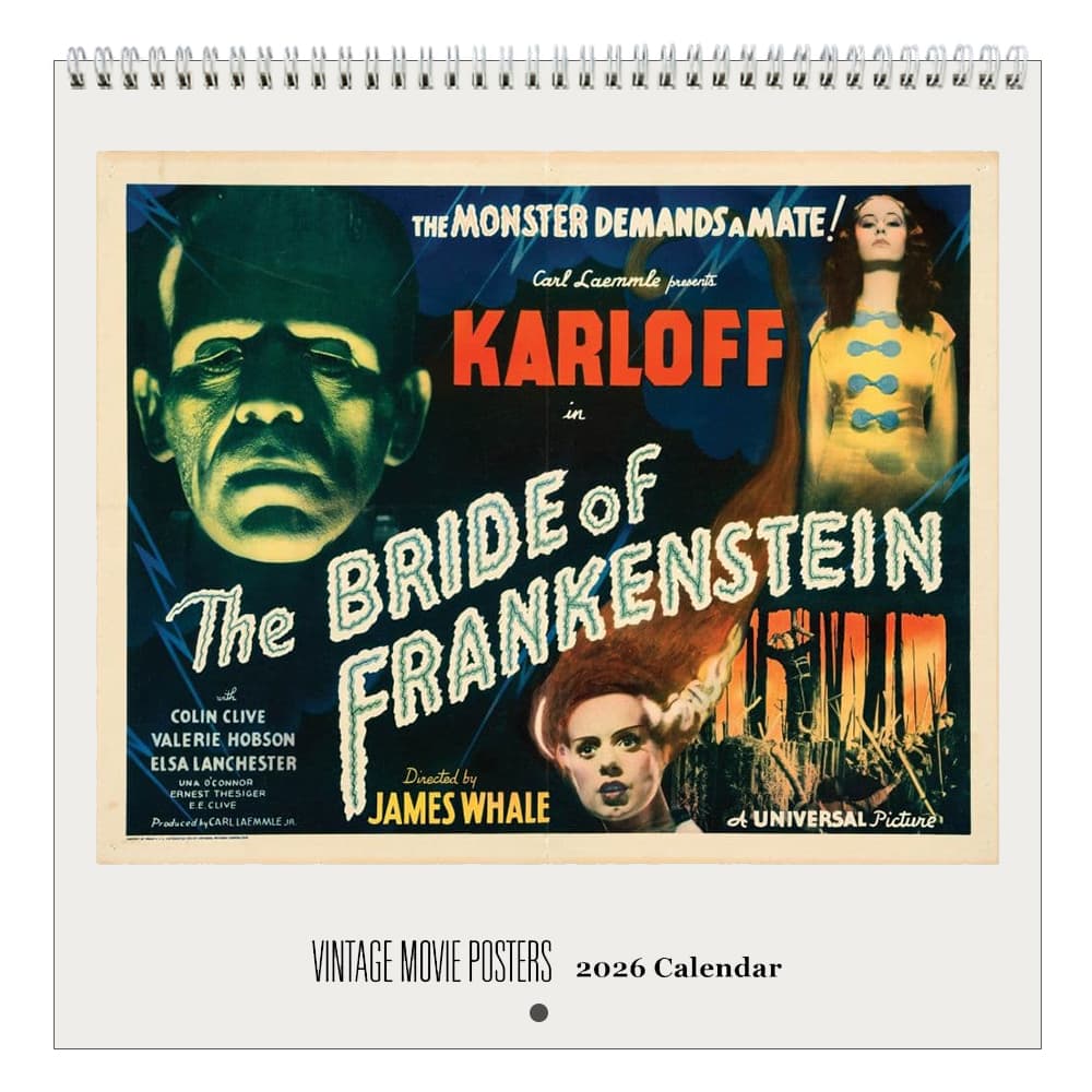 image Vintage Movie 2026 Wall Calendar