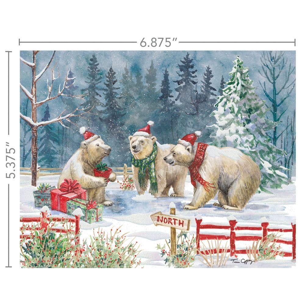 Bear-Y Merry Boxed Christmas Cards Fifth Alternate Image
