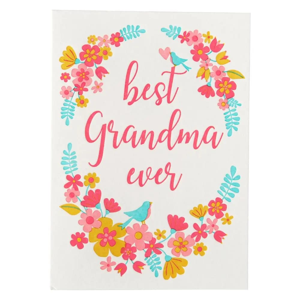 Best Grandma Ever Mother&#39;s Day Card open