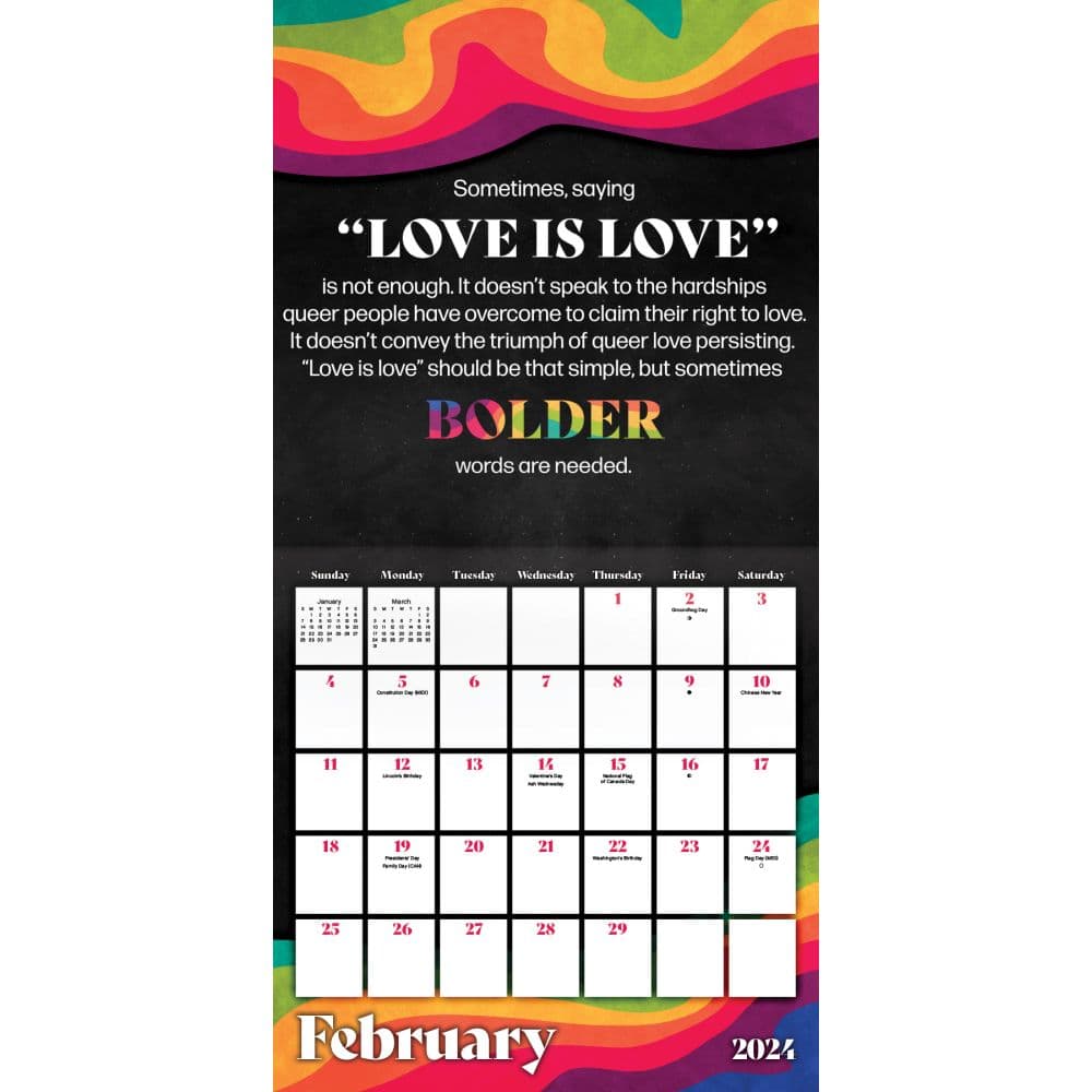 Pride 2024 Wall Calendar Alternate Image 4