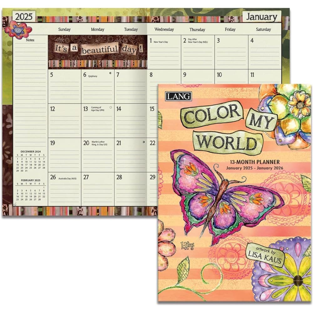 Color My World by Lisa Kaus 2025 Monthly Planner First Alternate Image width=&quot;1000&quot; height=&quot;1000&quot;