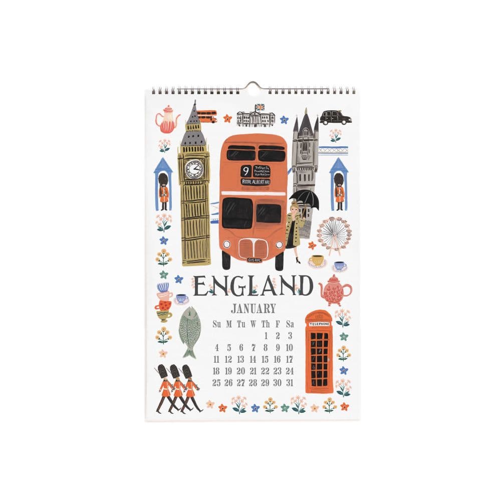 World Travel 2026 Wall Calendar First Alternate Image