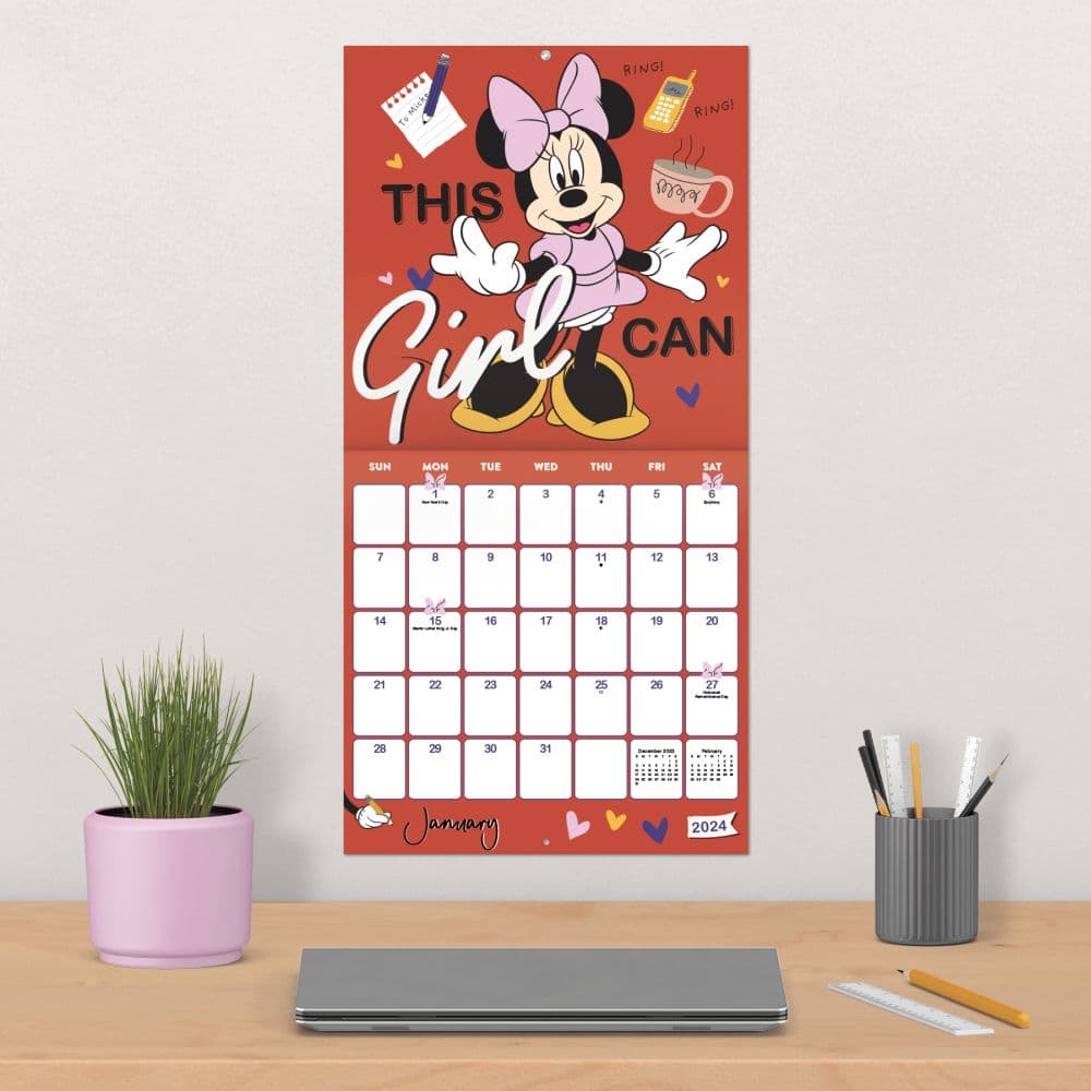 Minnie Mouse 2024 Wall Calendar Alternate Image 5